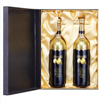 歐麗薇蘭高多酚金橄欖特級初榨橄欖油1Lx2禮盒裝食用油團購年貨禮品 節日禮品 食品禮盒